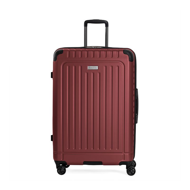Ben Sherman Sunderland Hardside Spinner Luggage, Red, 28 INCH