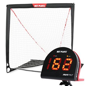 Net Playz Lacrosse Training Equipment, Practice Net and Speed Radar Gift Set
