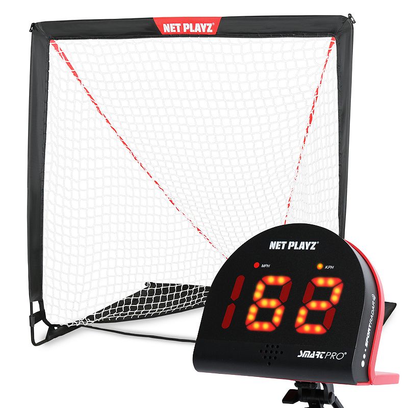 Net Playz Lacrosse Training Equipment, Practice Net and Speed Radar Gift Se