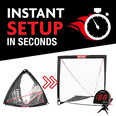 Net Playz Lacrosse Training Equipment, Practice Net and Speed Radar Gift Set