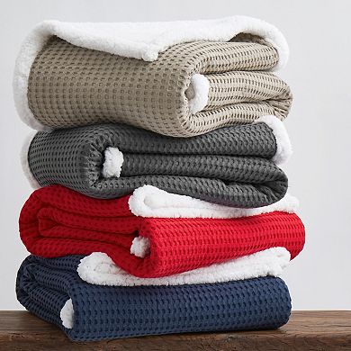 Levtex Home Mills Waffle Sherpa Throw