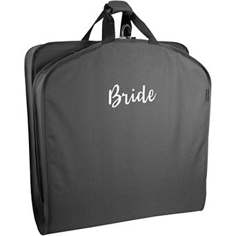 WallyBags 60-Inch Deluxe Travel Garment Bag with Bride Embroidery