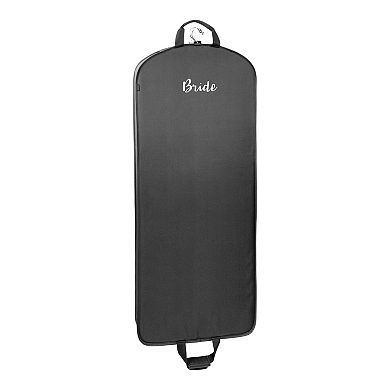WallyBags 60-Inch Deluxe Travel Garment Bag with Bride Embroidery