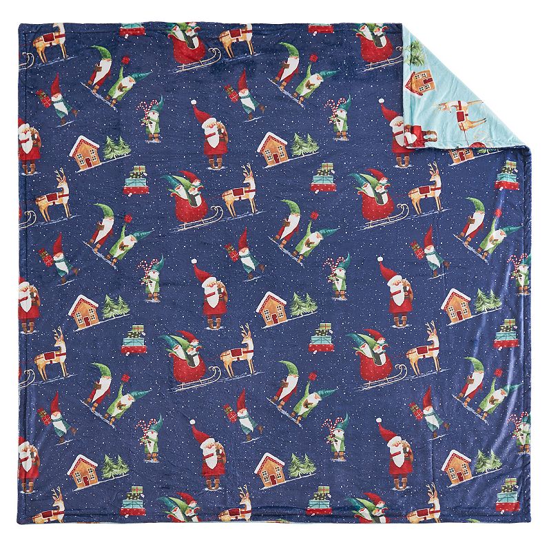 18222411 Levtex Home Gnome for the Holidays Blanket, Green sku 18222411