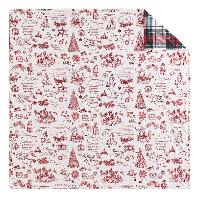 76861177 Levtex Home Gnome for the Holidays Blanket, Red sku 76861177