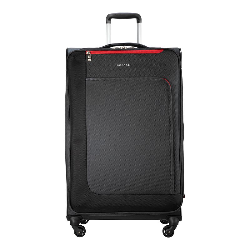 Ricardo Beverly Hills Baywood 4VP Softside Spinner Luggage, Black, 28 INCH