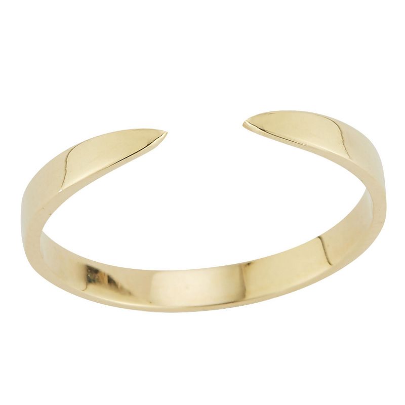 LUMINOR GOLD 14k Gold Open Band Ring, Womens, Size: 7, Yellow