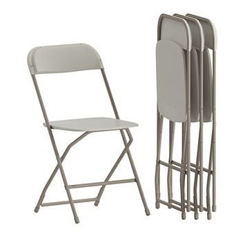 Emma and Oliver Lightweight Folding Chair - 4 Pack 650LB Weight Capacity Comfortable Event Chair
