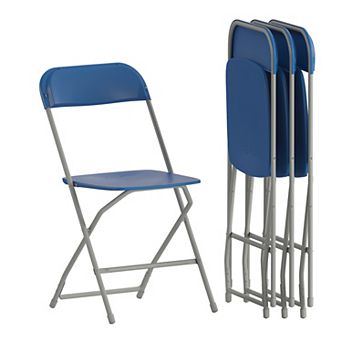 Emma and Oliver Lightweight Folding Chair - 4 Pack 650LB Weight Capacity Comfortable Event Chair