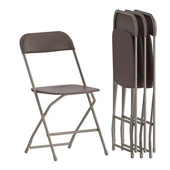 Emma and Oliver Lightweight Folding Chair - 4 Pack 650LB Weight Capacity Comfortable Event Chair