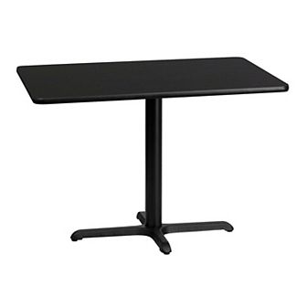Emma and Oliver 30"x42" Rectangular Natural Laminate Table Top with 23.5"x29.5" Base