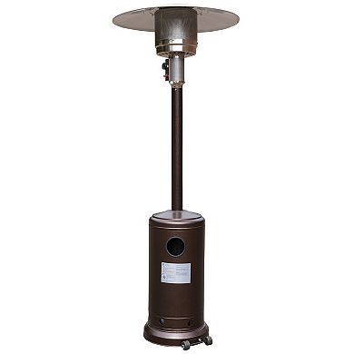 Emma and Oliver Outdoor Patio Heater - Bronze - 7.5 Feet Round Steel Patio Heater - 40,000 BTU's