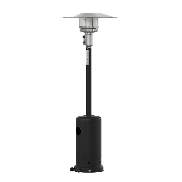 Emma and Oliver Outdoor Patio Heater - 7.5 Feet Round Steel Patio Heater - 40,000 BTU's - Black