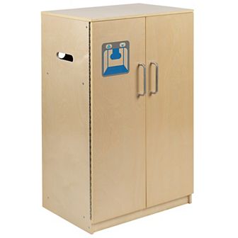 Emma and Oliver Children's Wood Refrigerator for Commercial or Home Use - Kid Friendly Design