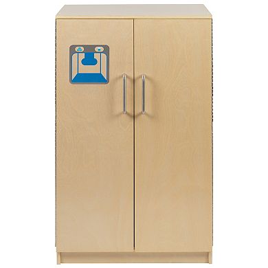 Emma and Oliver Children's Wood Refrigerator for Commercial or Home Use - Kid Friendly Design