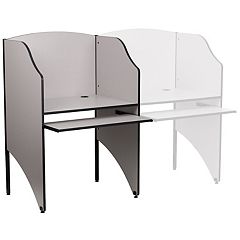 Emma + Oliver Triangular Natural Collaborative Adjustable Student Desk - Home and Classroom