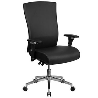 Emma and Oliver 24/7 300 lb. High Back Black Mesh Ergonomic Office Chair, Seat Slider/Lumbar