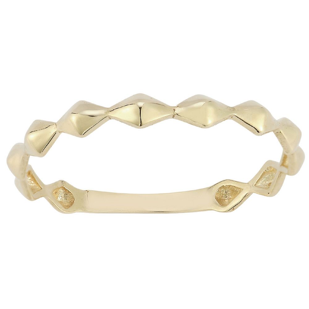 Luminous Elegance Gold Band Ring
