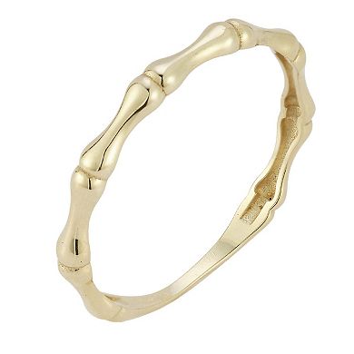 LUMINOR GOLD 14k Gold Bamboo Band Ring