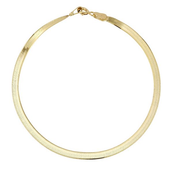 LUMINOR GOLD 14k Gold Herringbone Bracelet