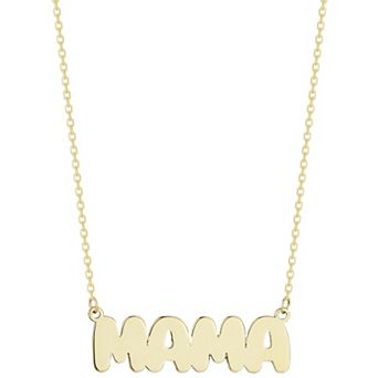 LUMINOR GOLD 14k Gold Bubble Mama Necklace