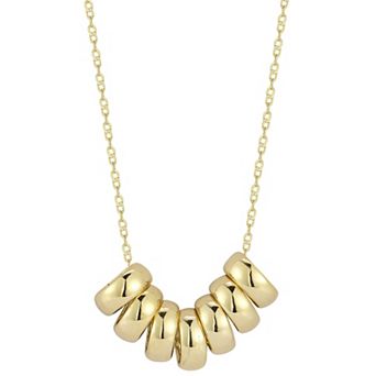 LUMINOR GOLD 14k Gold Seven Rings Necklace