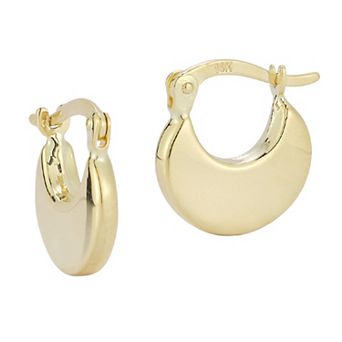 LUMINOR GOLD 14k Gold Huggie Hoop Earrings