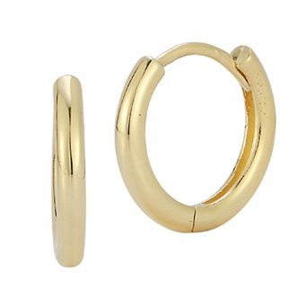 LUMINOR GOLD 14k Gold Huggie Hoop Earrings