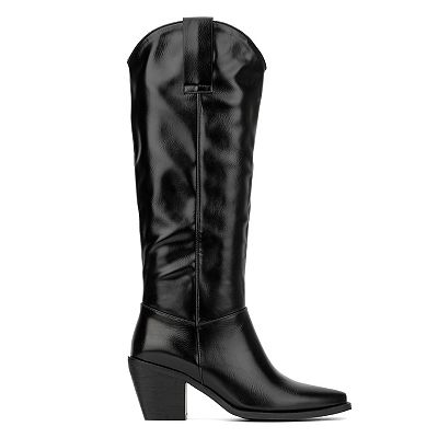 TORGEIS New York Womens Size 7 Arizona Knee High Faux Leather Black Boots New TORGEIS New York Womens Size 7 Arizona Knee High Faux  main image 2