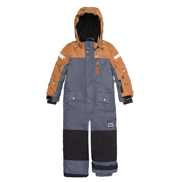 One Piece Snowsuit Printed Little Dogs