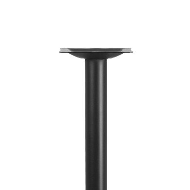 Emma and Oliver 23.75" x 30" Restaurant Table X-Base with 3" Dia. Table Height Column