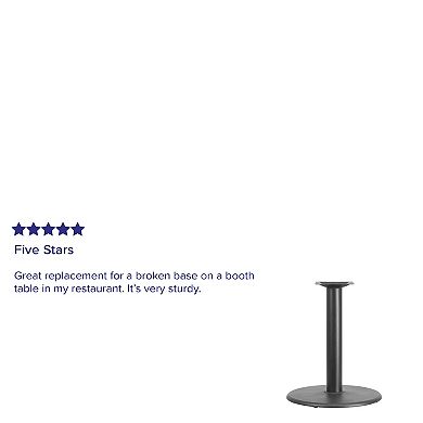 Emma and Oliver 24" Round Restaurant Table Base with 4" Dia. Table Height Column