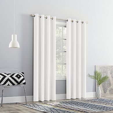 No. 918 Sutton Light Filtering Modern Glam Grommet Single Curtain Panel