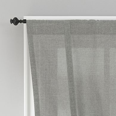 No. 918 Noah Heathered Texture Rod Pocket Window Tie-up Shade