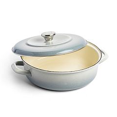 Merten and Storck, Enameled Iron 7-Quart Dutch Oven, Gray