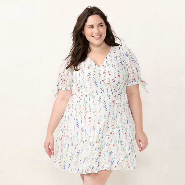 Plus Size LC Lauren Conrad Mini Wrap Dress