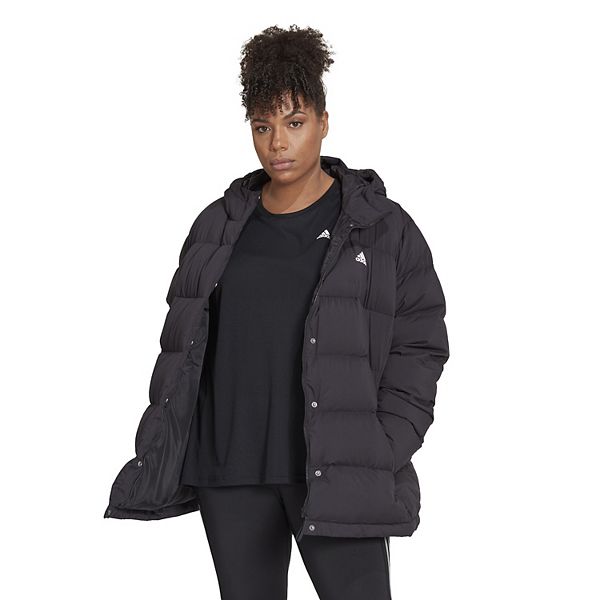Plus Size adidas Helionic Hooded Down Jacket