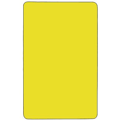 Emma and Oliver Mobile 24x60 Yellow HP Laminate Preschool Activity Table