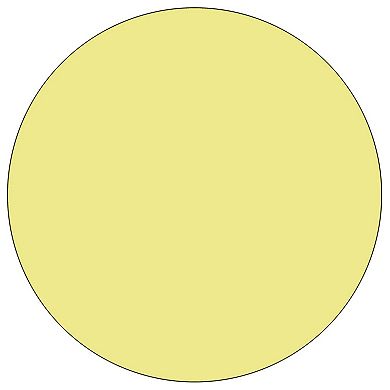 Emma and Oliver Mobile 48" Round Yellow Thermal Laminate Preschool Activity Table