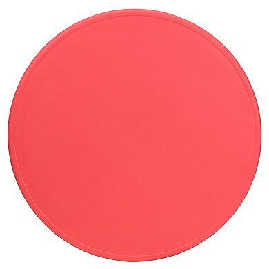 Emma and Oliver 45" Round Blue Plastic Height Adjustable Activity Table