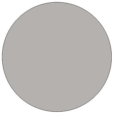 Emma and Oliver 48" Round Grey HP Laminate Adjustable Activity Table
