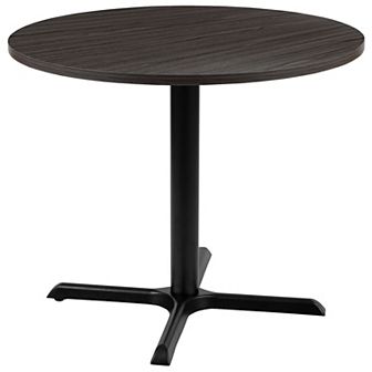 Emma and Oliver 36" Round Multi-Purpose Conference Table in Mahogany - Meeting Table for Office