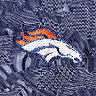 Men's Antigua Navy Denver Broncos Brigade Quarter-Zip Sweatshirt