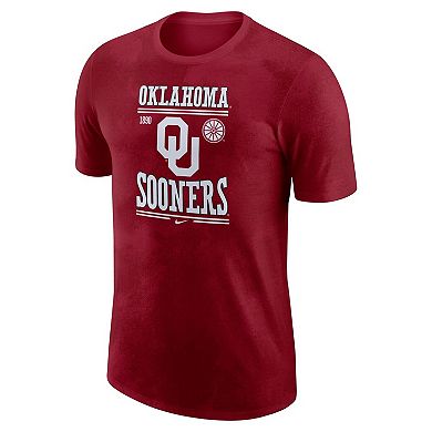 Men's Nike Crimson Oklahoma Sooners Team Stack T-Shirt