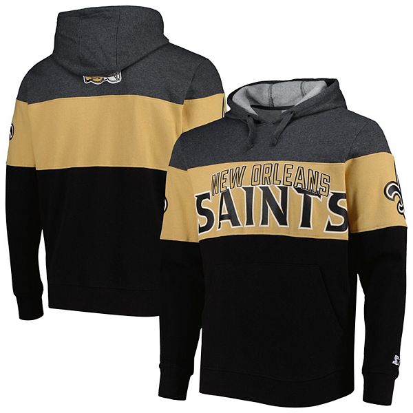 Men's Starter Black/Heather Gray New Orleans Saints Extreme