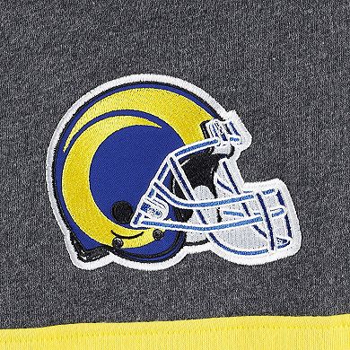 Men's Starter Heather Charcoal/Royal Los Angeles Rams Extreme Pullover Hoodie