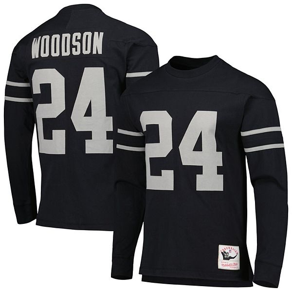 Men's Mitchell & Ness Charles Woodson Black Oakland Raiders