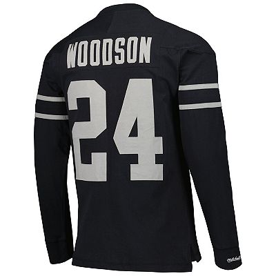 Men's Mitchell & Ness Charles Woodson Black Oakland Raiders