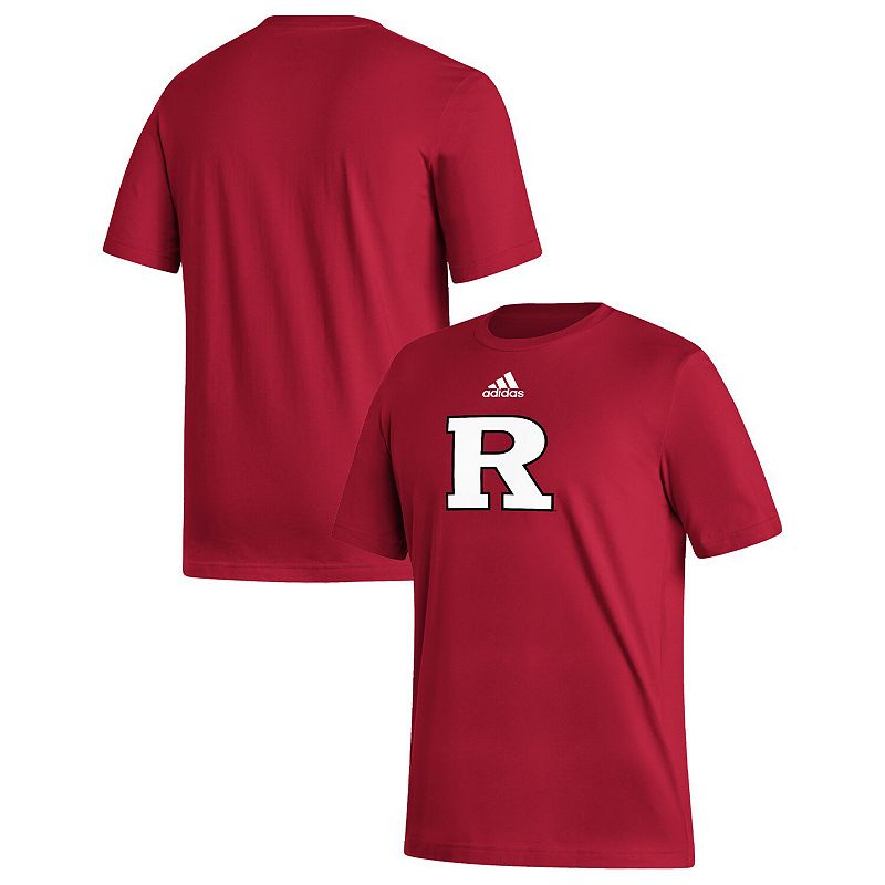 Mens adidas Scarlet Rutgers Scarlet Knights Team Locker Logo Fresh Recycle