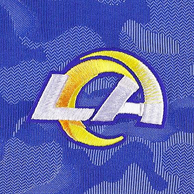 Men's Antigua Royal Los Angeles Rams Brigade Quarter-Zip Sweatshirt